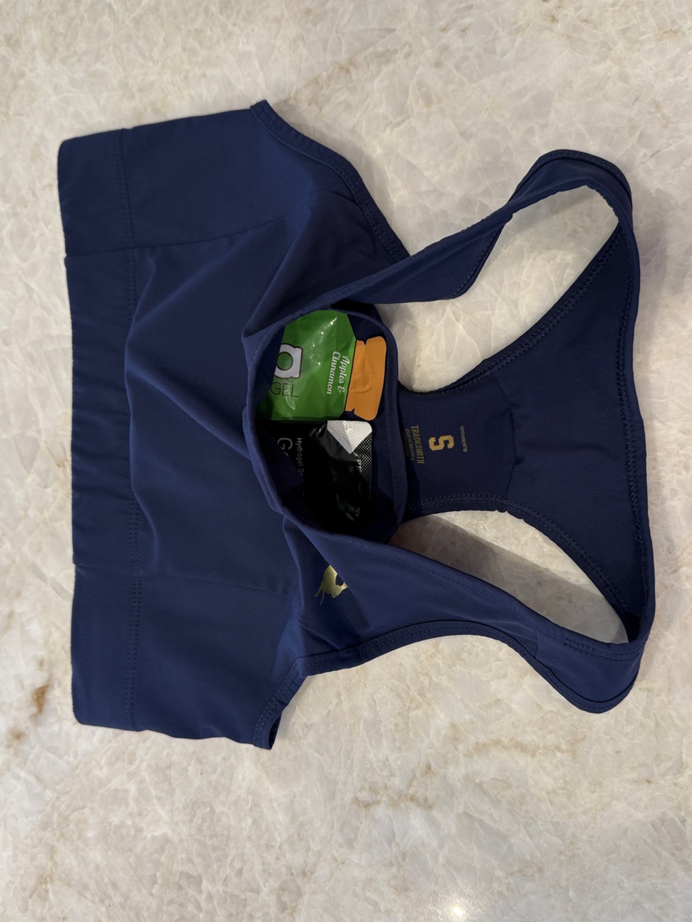 Tracksmith Bra in Navy, Sz S - Picture 4 of 4